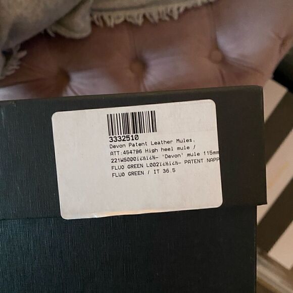 [the attico] BNIB Devon neon green mules #7 - Picture 12 of 13